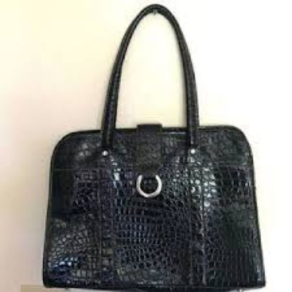 Vintage Large Black Laptop Bag - Picture 2 of 12